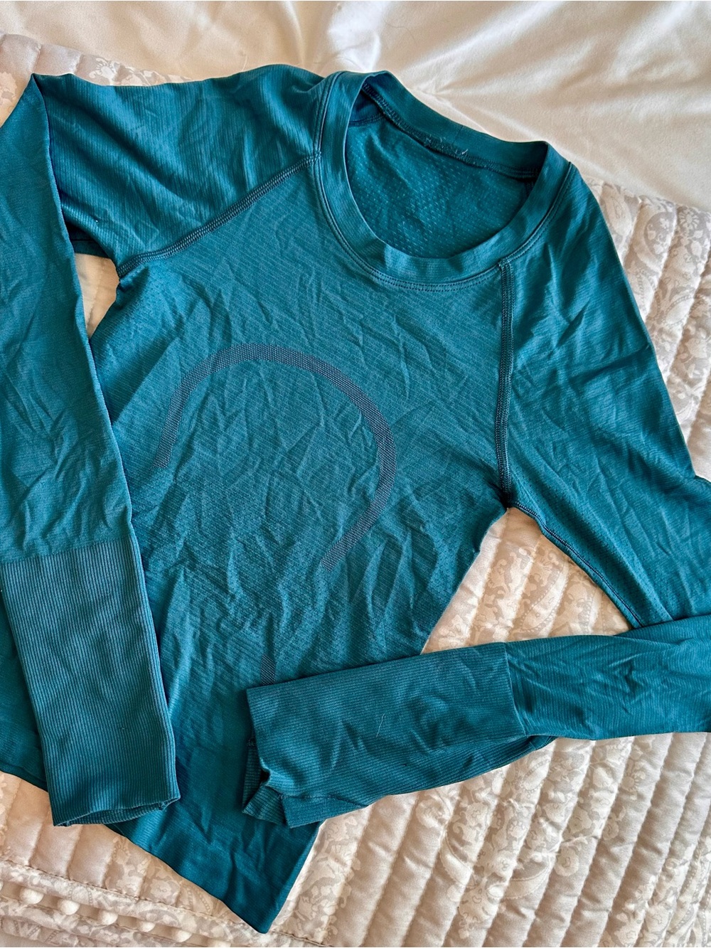 lululemon athletica Long Sleeve Tee in Teal